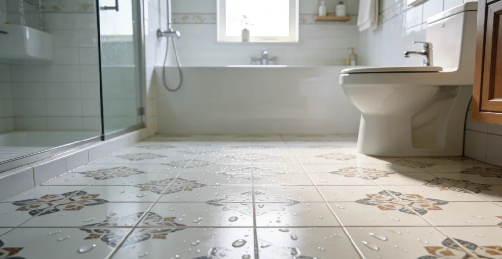 waterproof peel and stick floor tile