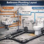 bathroom plumbing diagram