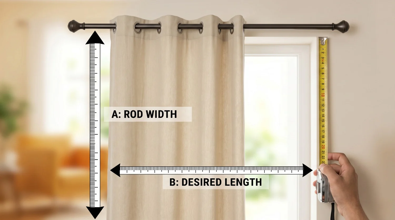 how to measure for curtains