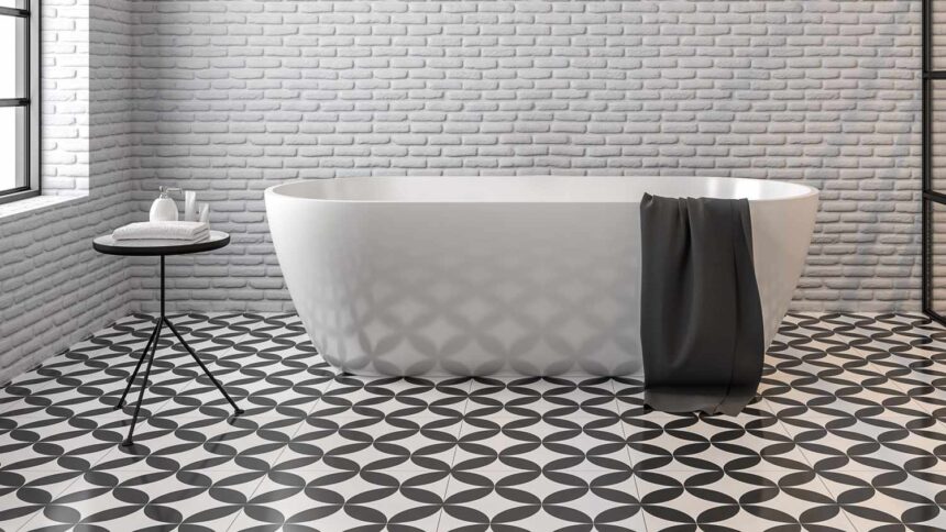 waterproof peel and stick floor tile